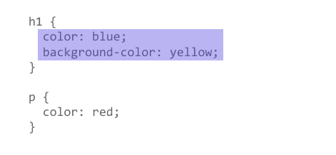 一个突出的声明块